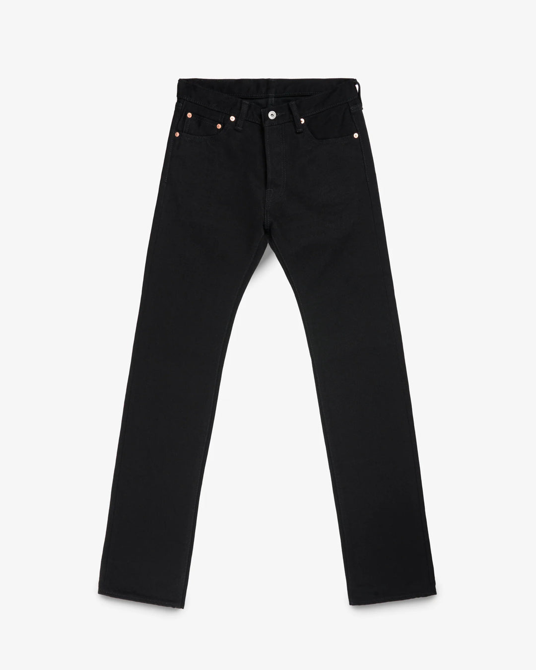 Iron Heart 666 21oz Slim Straight Selvedge Denim - Superblack (Fades To Grey)