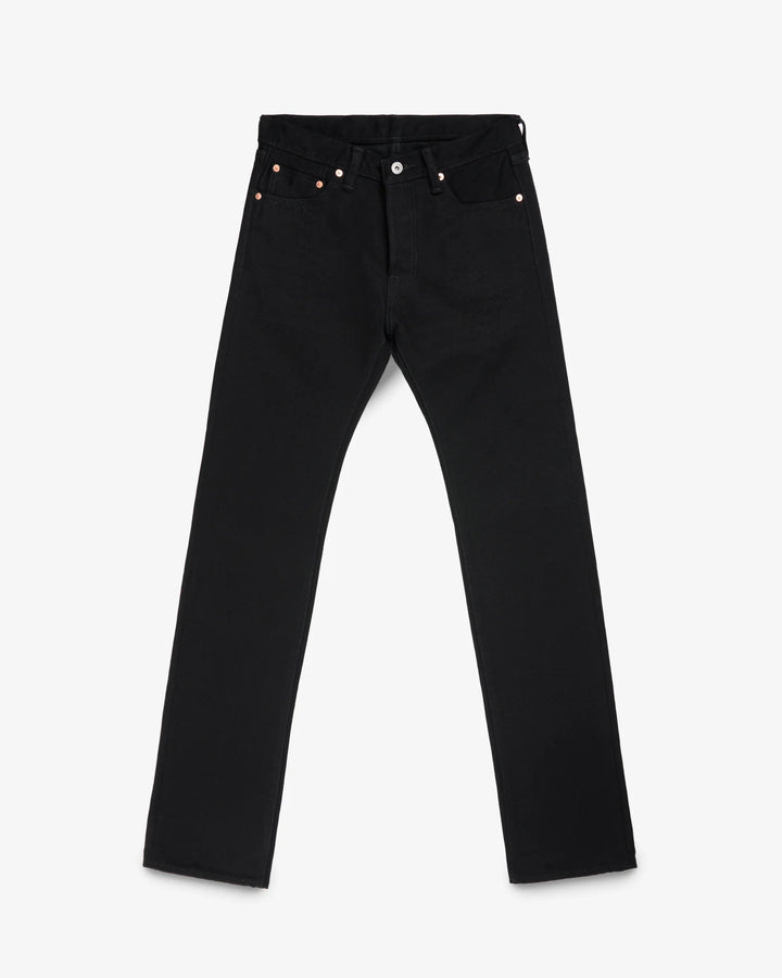 Iron Heart 666 21oz Slim Straight Selvedge Denim - Superblack (Fades To Grey)