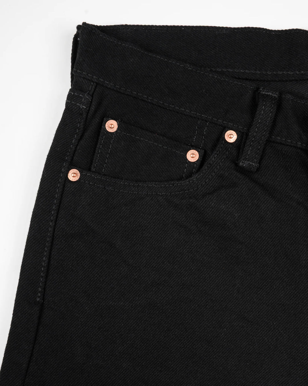 Iron Heart 666 21oz Slim Straight Selvedge Denim - Superblack (Fades To Grey)