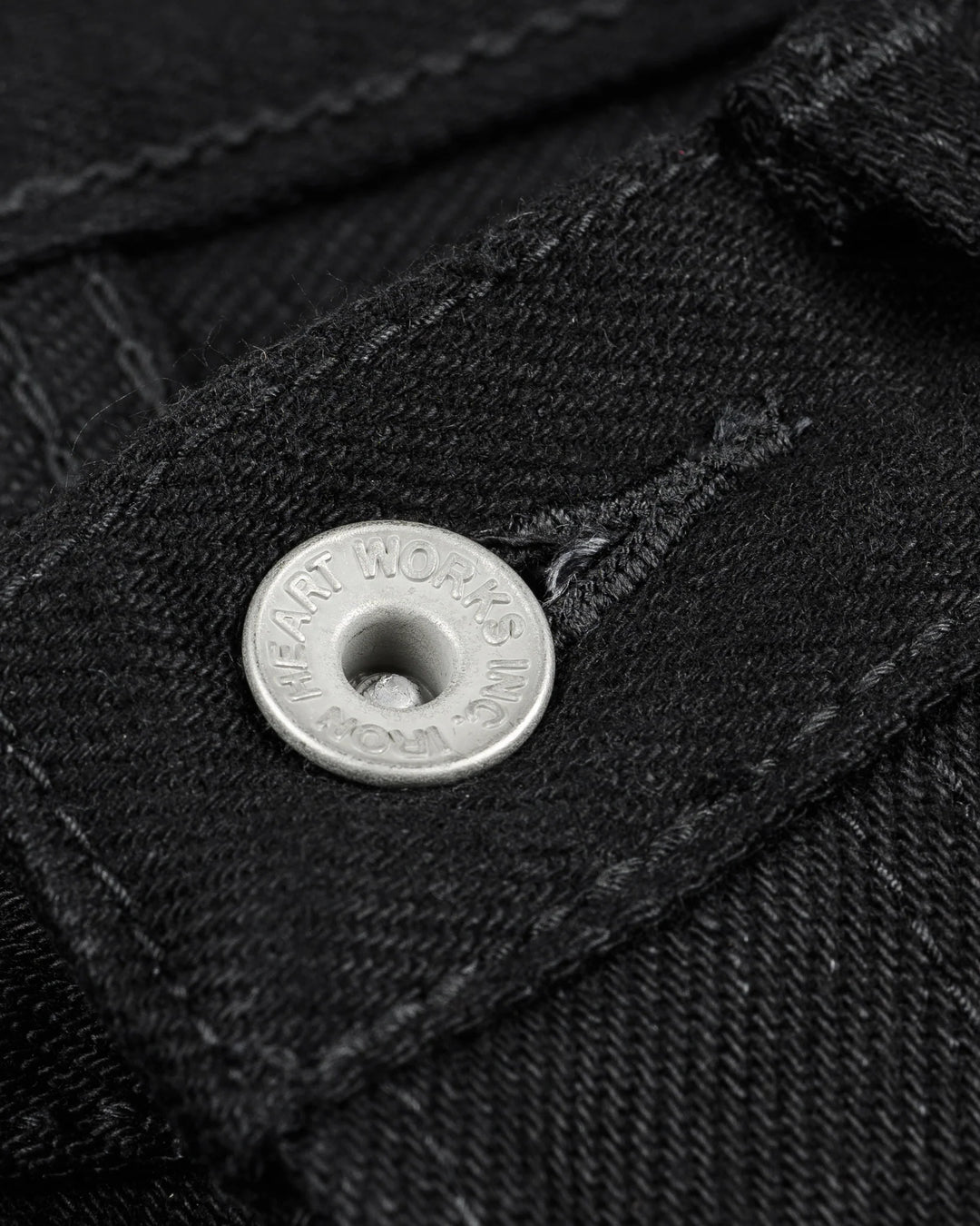 Iron Heart 666 21oz Slim Straight Selvedge Denim - Superblack (Fades To Grey)