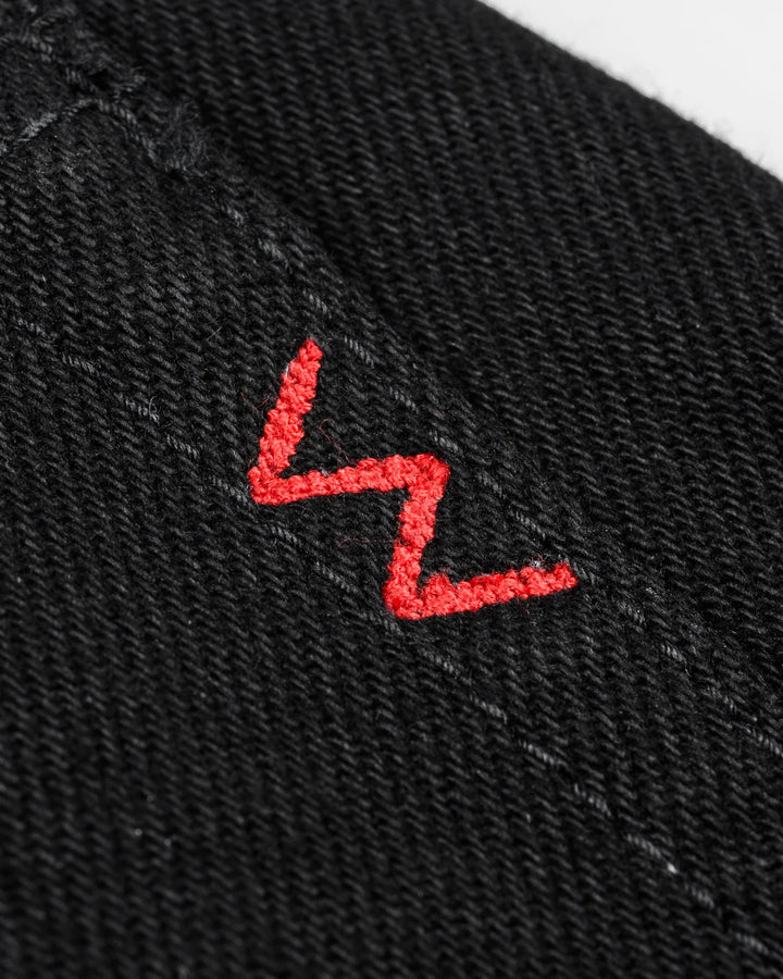Iron Heart 666 21oz Slim Straight Selvedge Denim - Superblack (Fades To Grey)