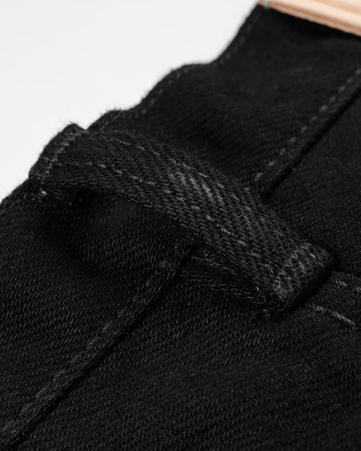 Iron Heart 666 21oz Slim Straight Selvedge Denim - Superblack (Fades To Grey)