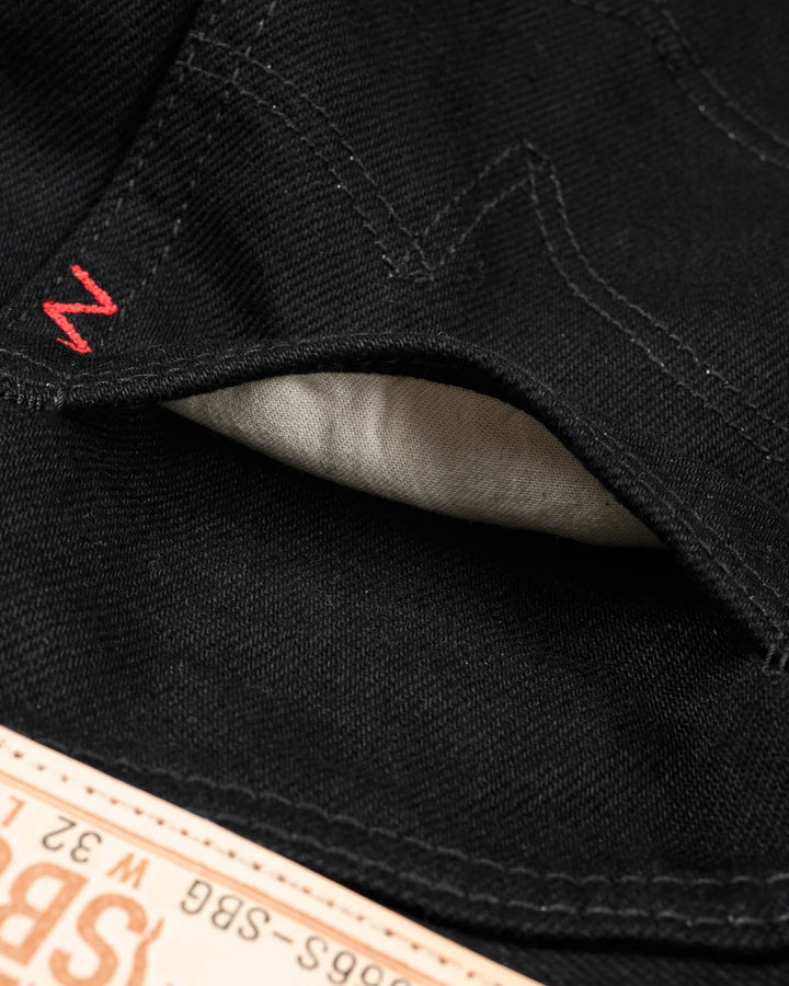 Iron Heart 666 21oz Slim Straight Selvedge Denim - Superblack (Fades To Grey)