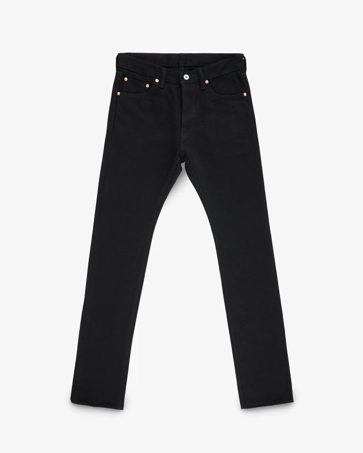 Iron Heart 555 21oz Slim Cut Selvedge Denim - Superblack (Fades To Grey)