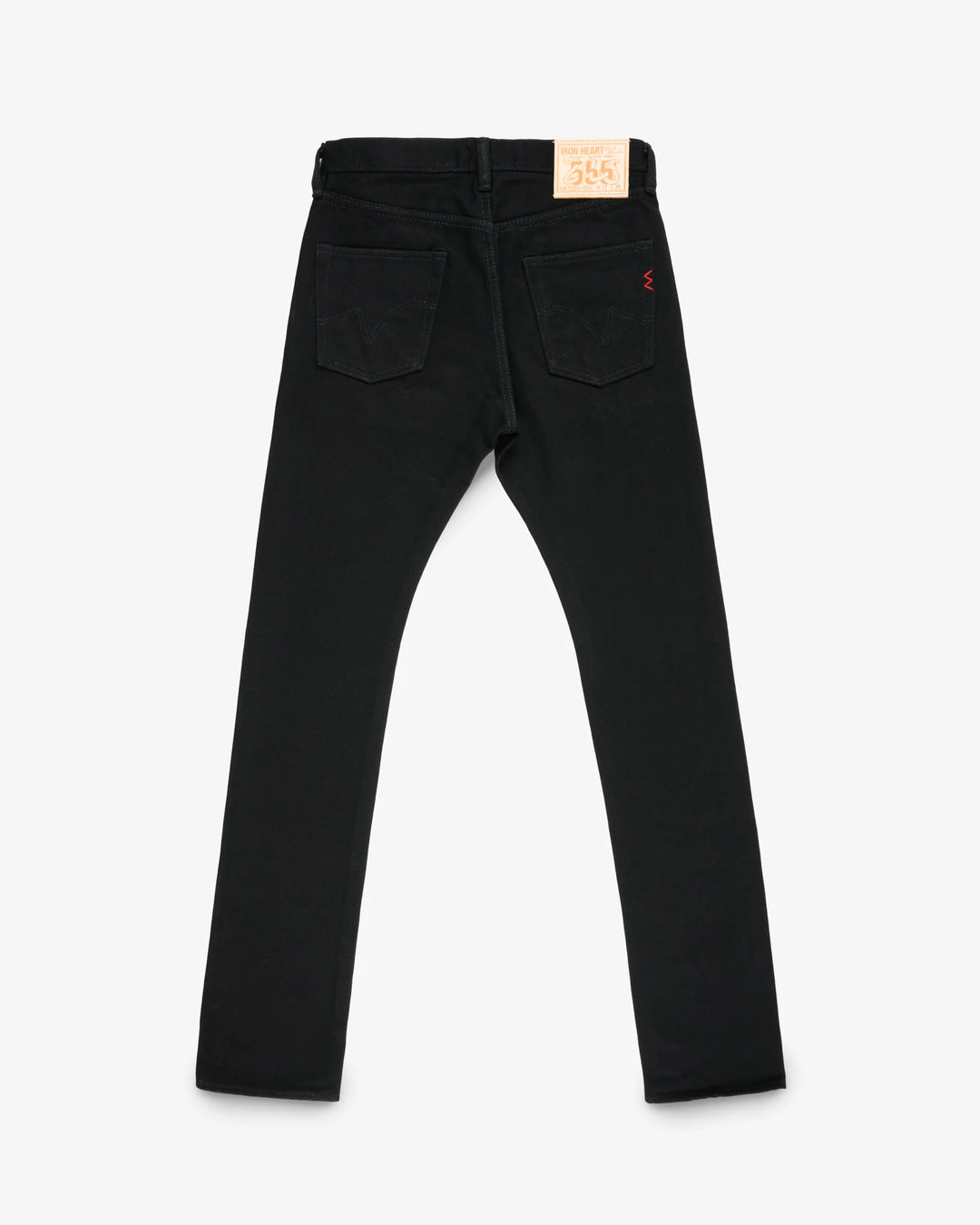Iron Heart 555 21oz Slim Cut Selvedge Denim - Superblack (Fades To Grey)