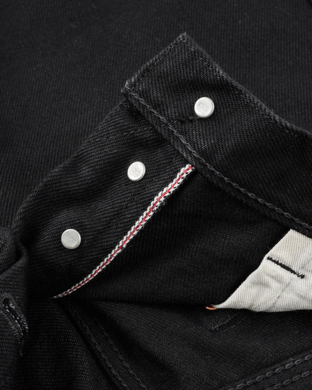 Iron Heart 555 21oz Slim Cut Selvedge Denim - Superblack (Fades To Grey)