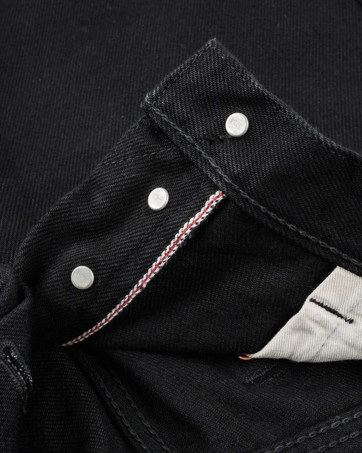 Iron Heart 555 21oz Slim Cut Selvedge Denim - Superblack (Fades To Grey)