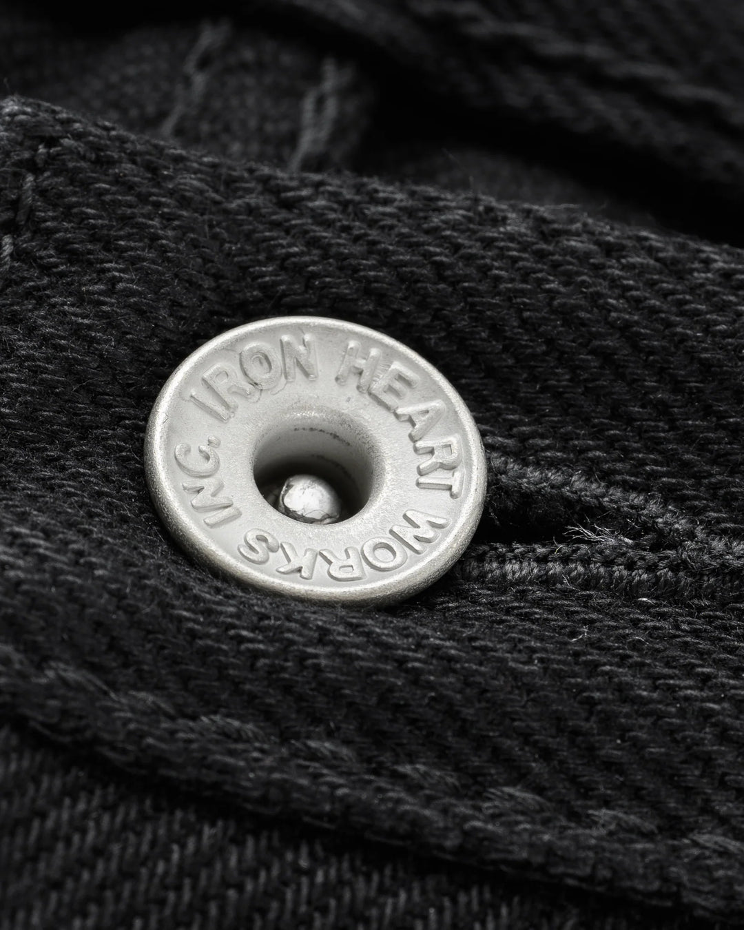 Iron Heart 555 21oz Slim Cut Selvedge Denim - Superblack (Fades To Grey)