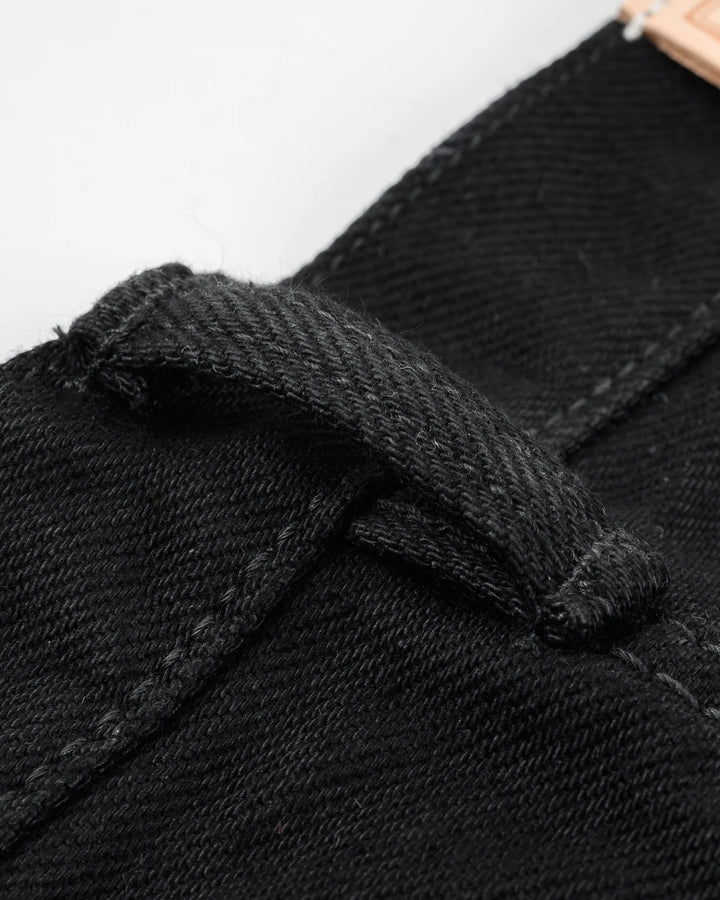 Iron Heart 555 21oz Slim Cut Selvedge Denim - Superblack (Fades To Grey)