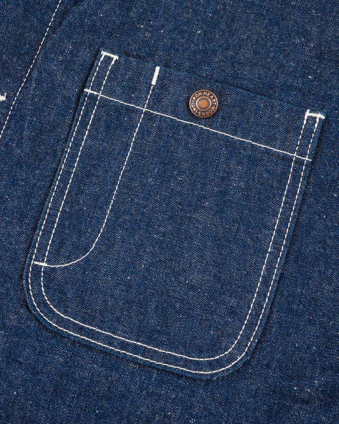 Iron Heart - 10oz Selvedge Denim Blanket Lined Chore Jacket - Indigo