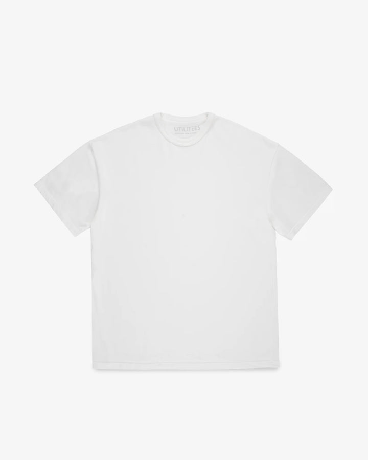 Iron Heart UTILITEES 10oz Heavyweight Crew Neck T-Shirt - White