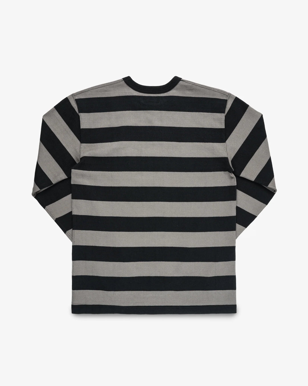 Iron Heart 11oz Cotton Knit Long-Sleeved Sweater - Grey/Black