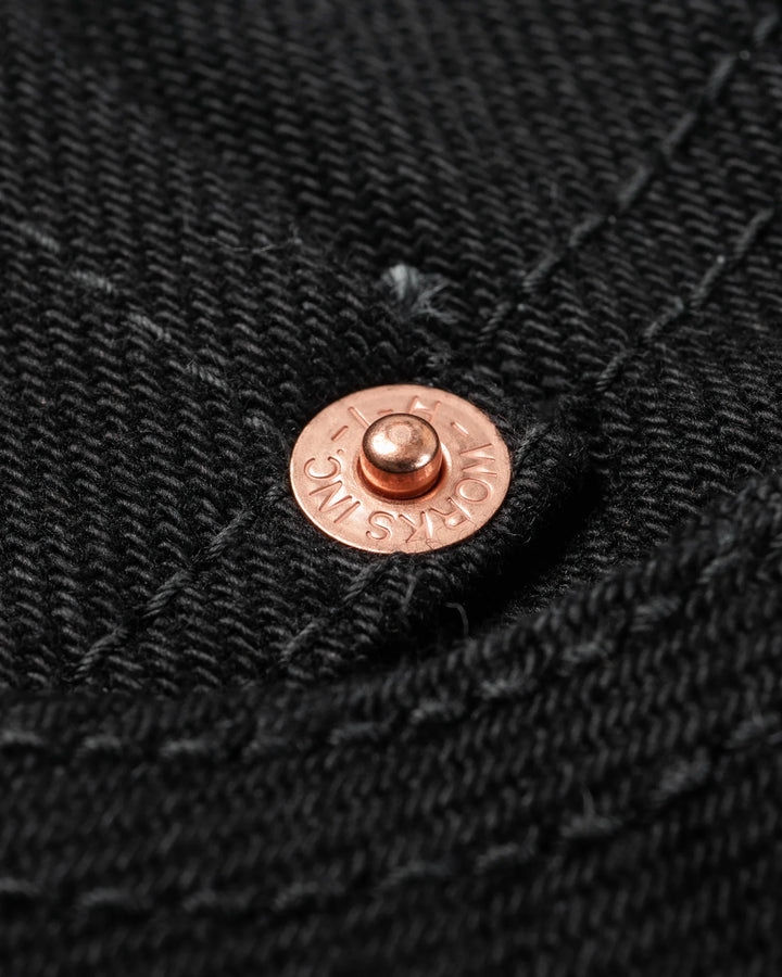 Iron Heart 634S 21oz Selvedge Denim Straight Cut Jeans - Superblack (Fades To Grey)