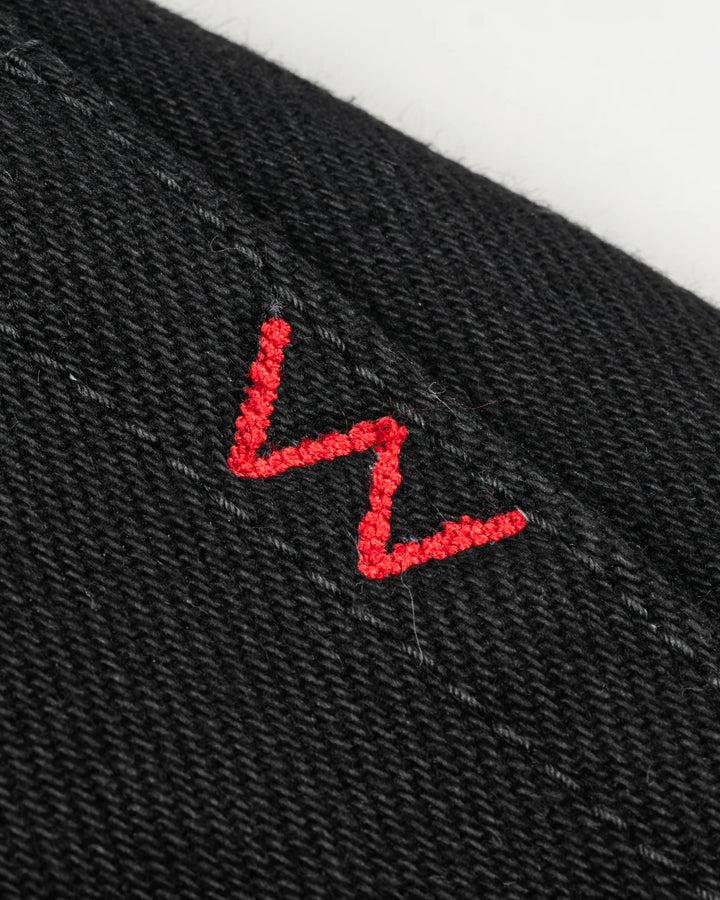 Iron Heart 634S 21oz Selvedge Denim Straight Cut Jeans - Superblack (Fades To Grey)