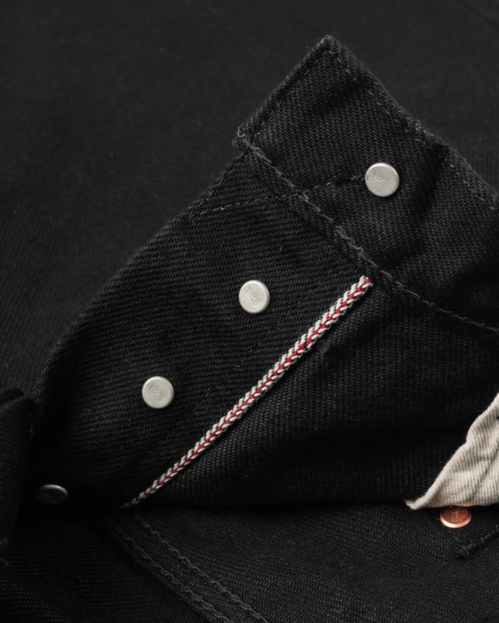 Iron Heart 634S 21oz Selvedge Denim Straight Cut Jeans - Superblack (Fades To Grey)