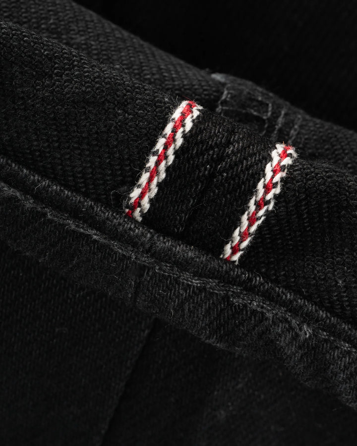 Iron Heart 634S 21oz Selvedge Denim Straight Cut Jeans - Superblack (Fades To Grey)