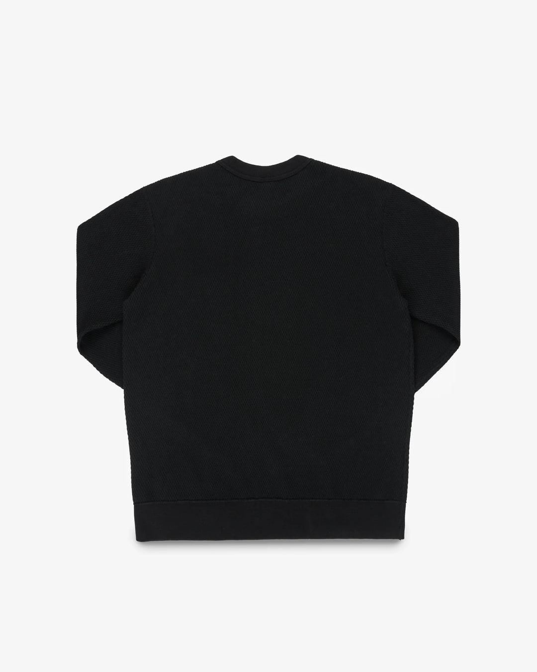 Iron Heart Heavyweight Thermal Crew Neck Sweater - Black