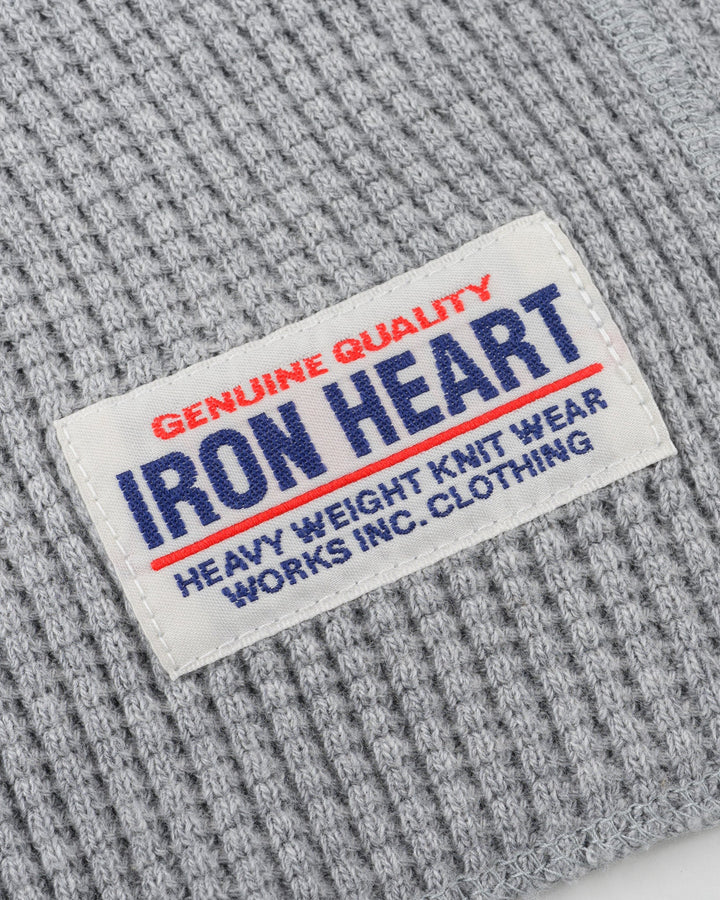 Iron Heart - Waffle Knit L/S Crewneck Thermal - Grey