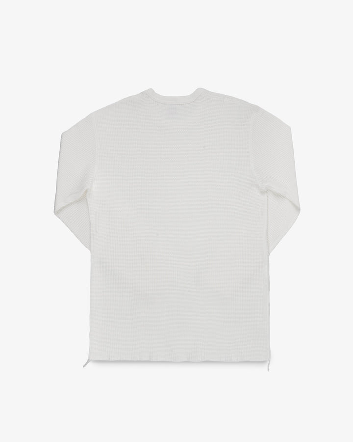 Iron Heart - Waffle Knit L/S Crewneck Thermal - White