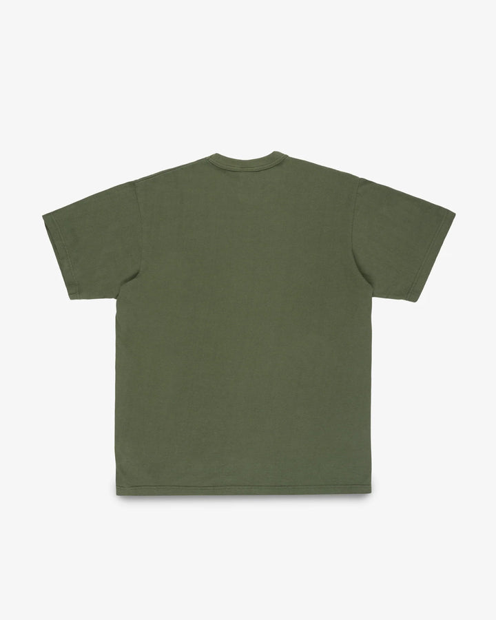 Iron Heart 6.5oz Loopwheel Crew Neck T-Shirt - Olive