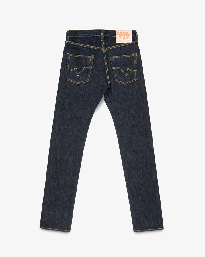 Iron Heart 777S 21oz Selvedge Denim Slim Tapered Cut Jeans - Indigo