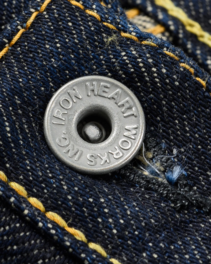 Iron Heart 777S 21oz Selvedge Denim Slim Tapered Cut Jeans - Indigo