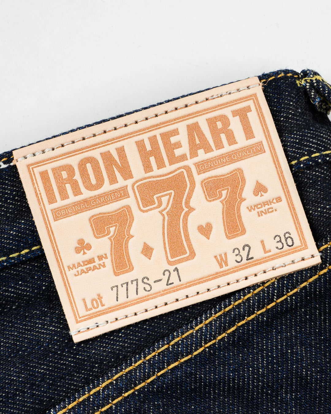 Iron Heart 777S 21oz Selvedge Denim Slim Tapered Cut Jeans - Indigo