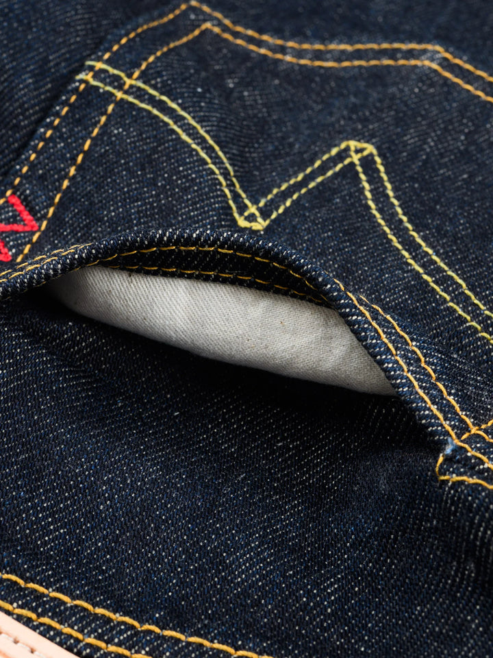 Iron Heart 888 21oz Selvedge Denim Relaxed Tapered Cut Jeans - Indigo