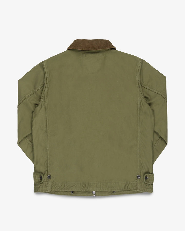 Iron Heart 12oz Whipcord Lightweight N1 Deck Jacket - Olive Drab Green