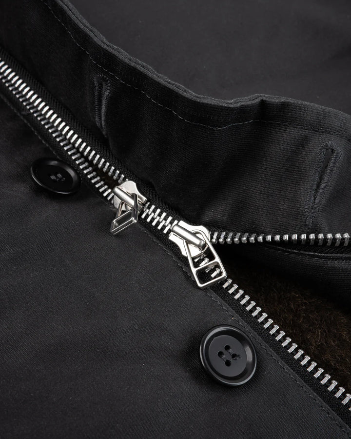 Iron Heart Oiled Whipcord N1 Deck Jacket - Black
