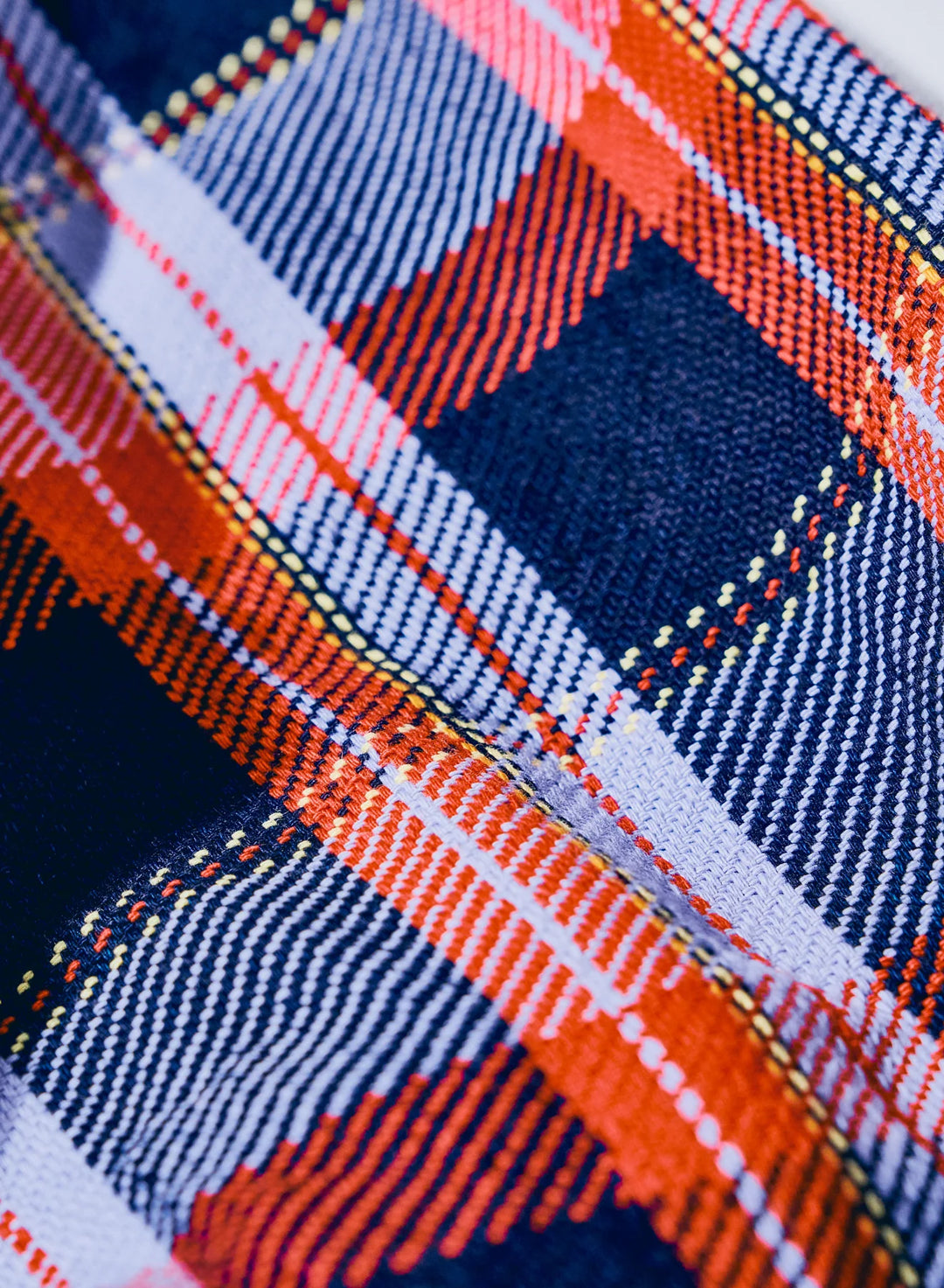 Samurai Rope Dyed Indigo Flannel Shirt - Purple [SIN25-01]