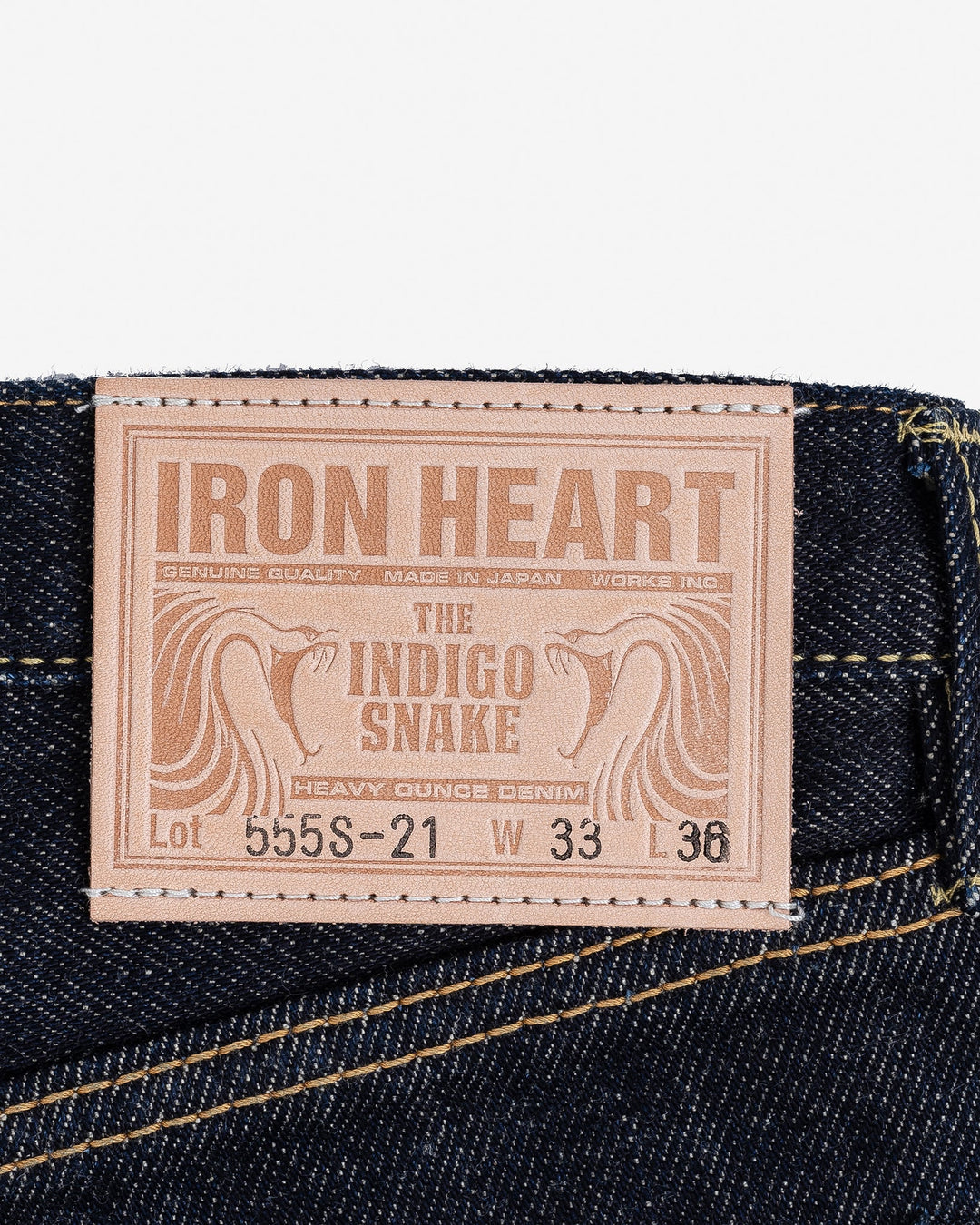 Iron Heart 21oz Selvedge Denim Slim Cut Jeans - Indigo