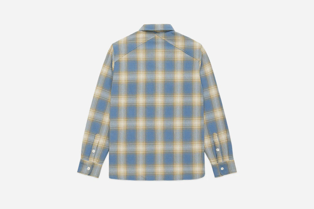 3sixteen Crosscut Flannel - Powder Blue Plaid