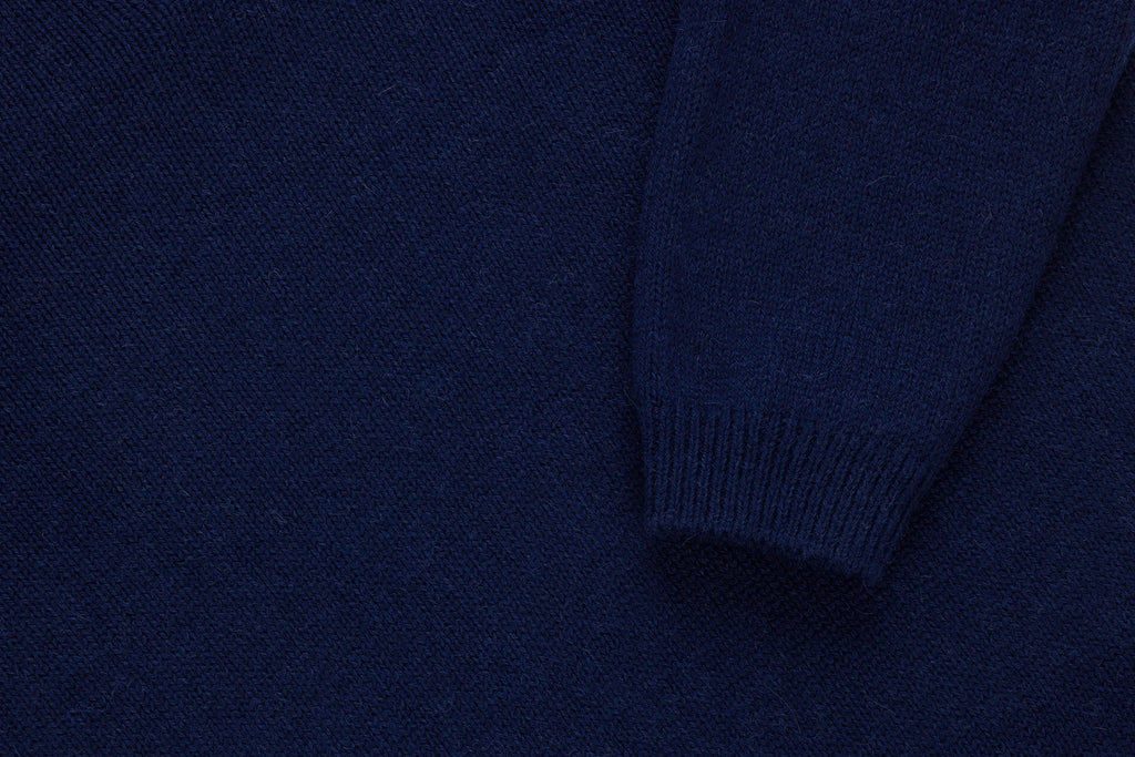 3sixteen Long Sleeve Knit Polo - Midnight Alpaca