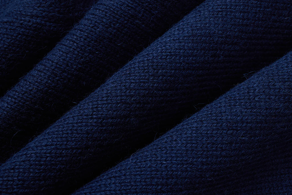 3sixteen Long Sleeve Knit Polo - Midnight Alpaca