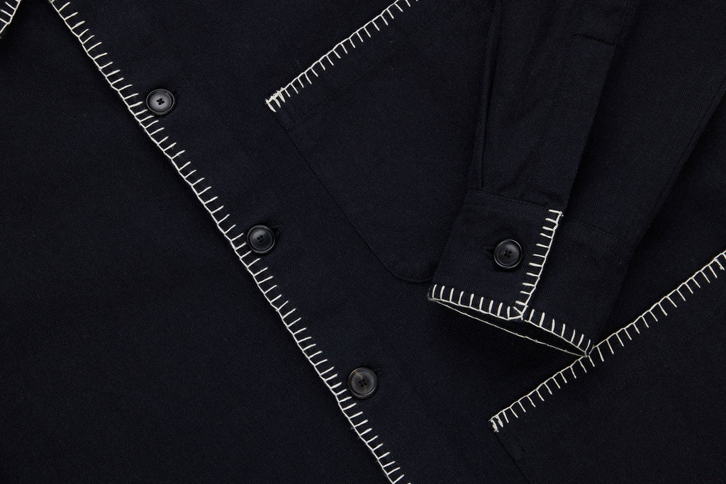 3sixteen Shop Jacket - Blanket Stitch Black Canvas