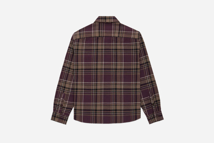 3sixteen Utility Flannel - Burgundy Oak Plaid