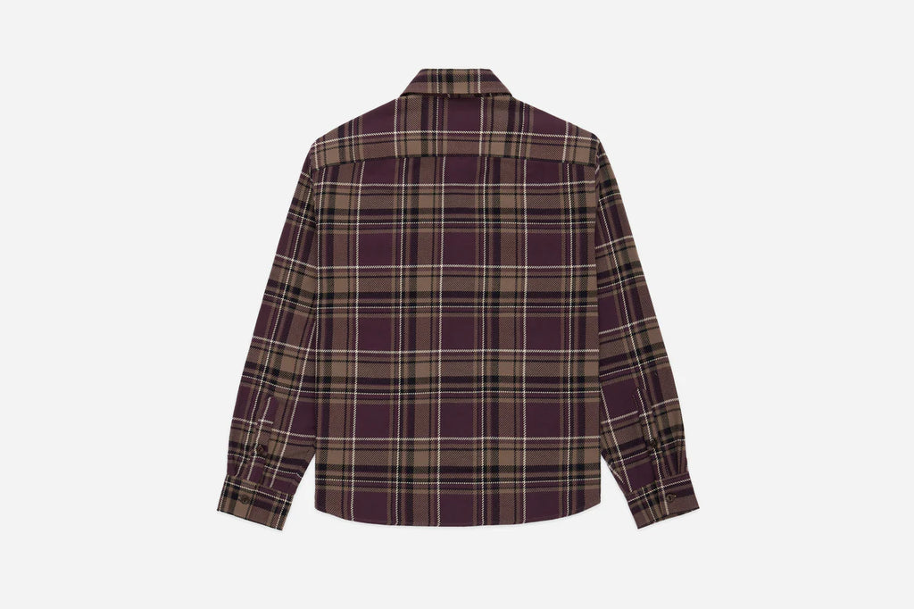 3sixteen Utility Flannel - Burgundy Oak Plaid