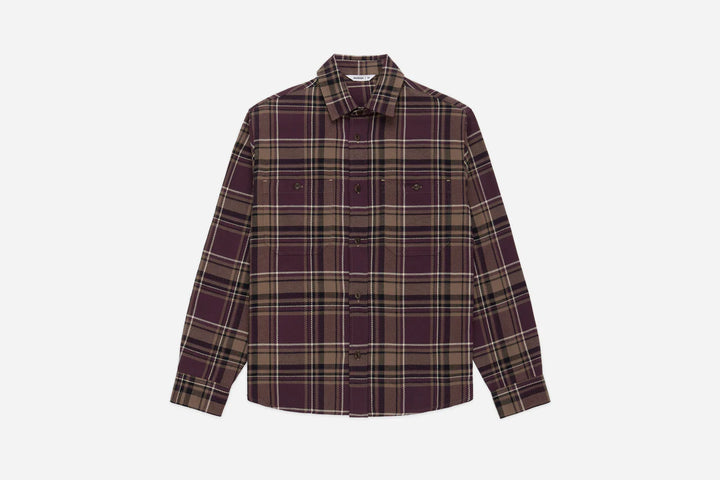 3sixteen Utility Flannel - Burgundy Oak Plaid