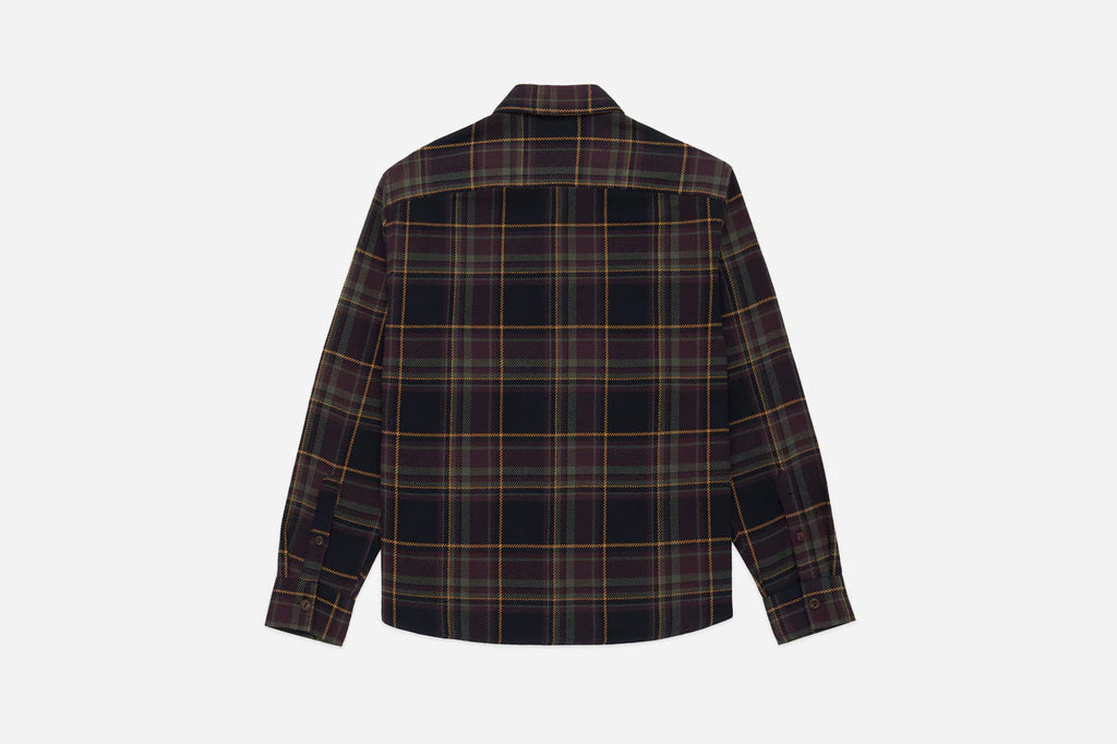 3sixteen Utility Flannel - Black Olive Plaid