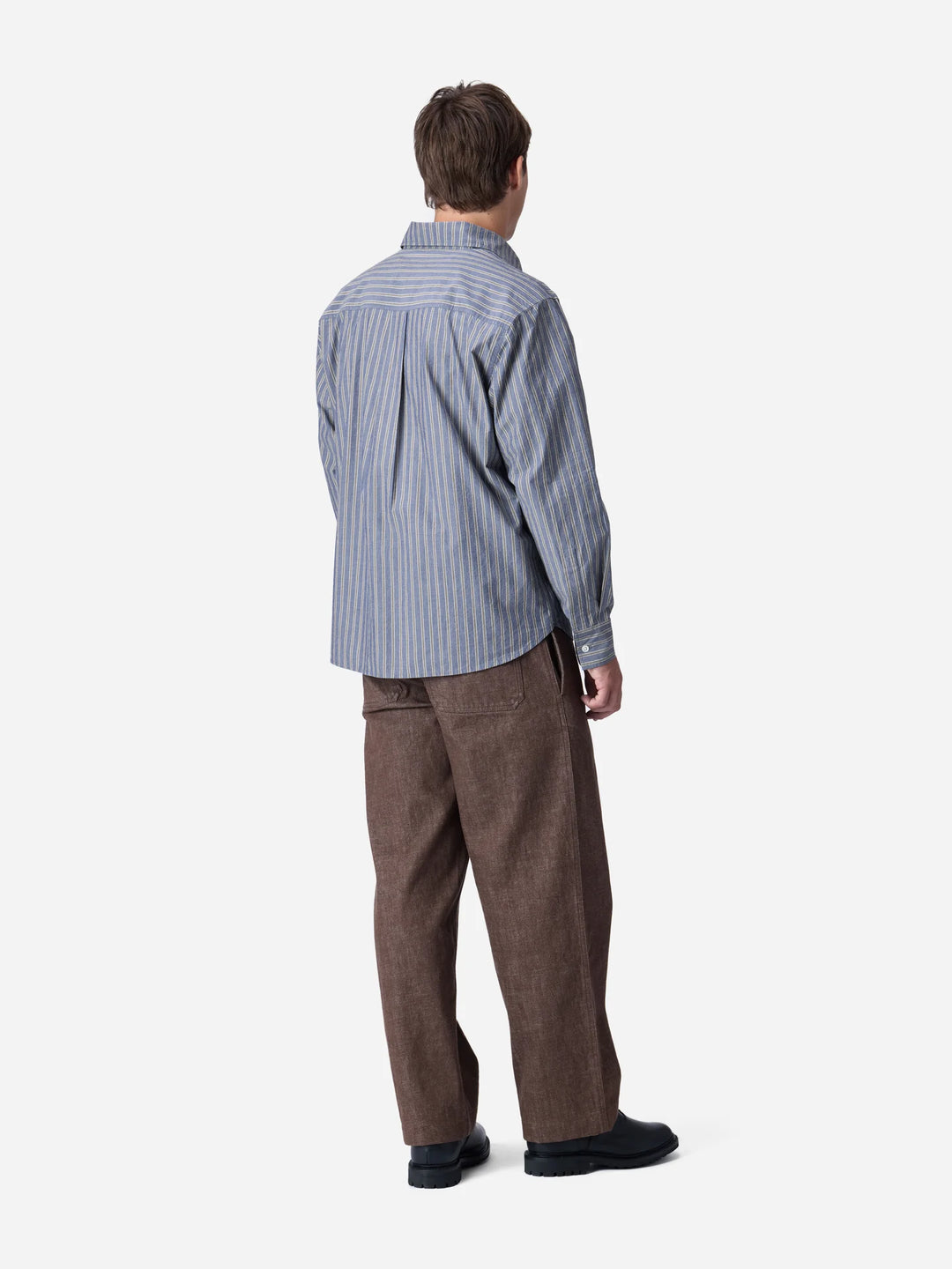 3sixteen Commuter Shirt - Navy/Coyote Stripe