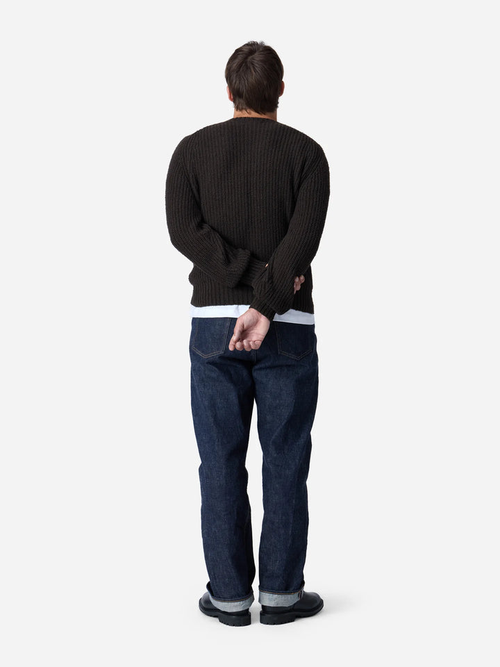 3sixteen Cotton Crewneck Sweater - Bark Boucle