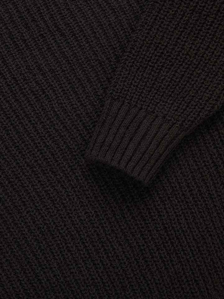 3sixteen Cotton Crewneck Sweater - Bark Boucle