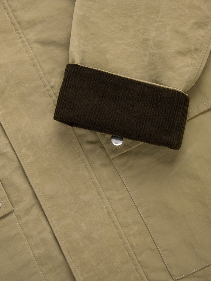 3Sixteen - Country Jacket in Waxed Tan Nylon