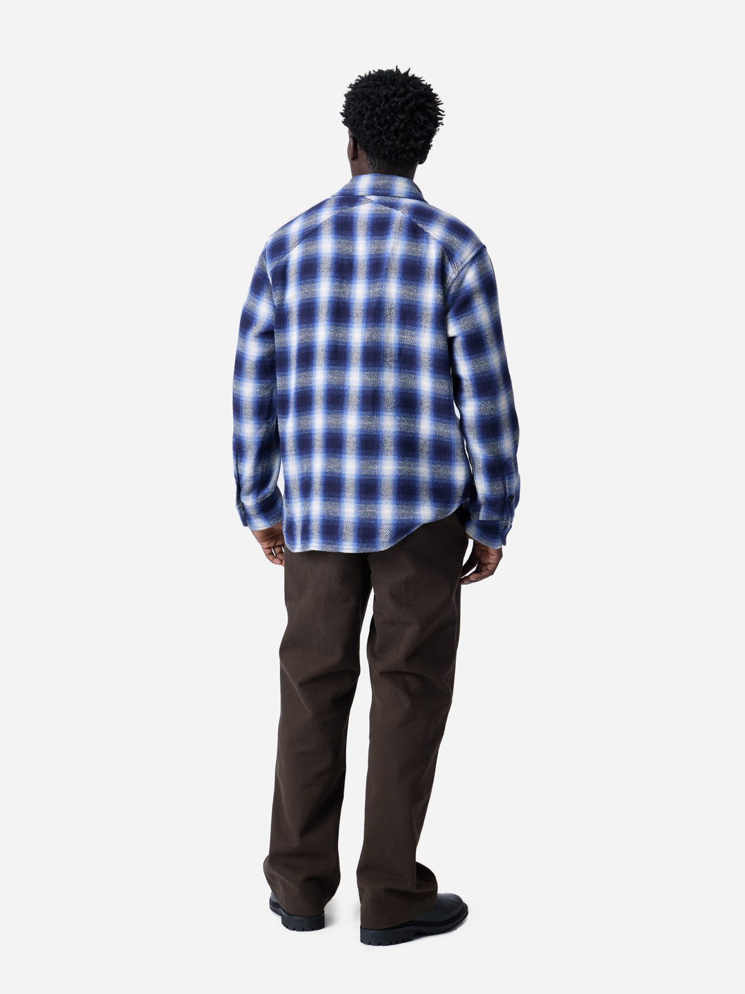 3Sixteen - Crosscut Flannel in Royal Blue