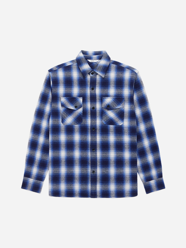 3Sixteen - Crosscut Flannel in Royal Blue
