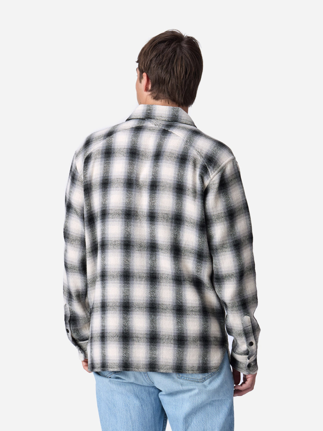 3Sixteen - Crosscut Flannel in Cream/Black
