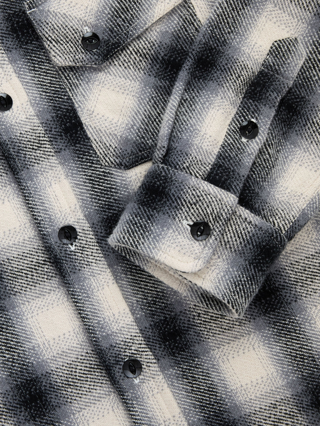 3Sixteen - Crosscut Flannel in Cream/Black