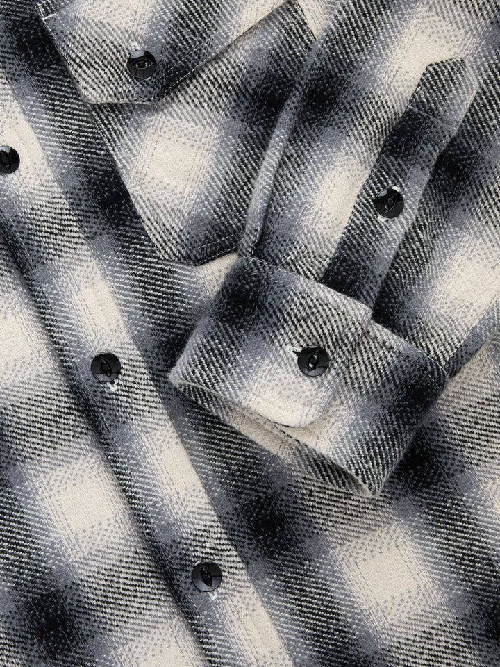 3Sixteen - Crosscut Flannel in Cream/Black