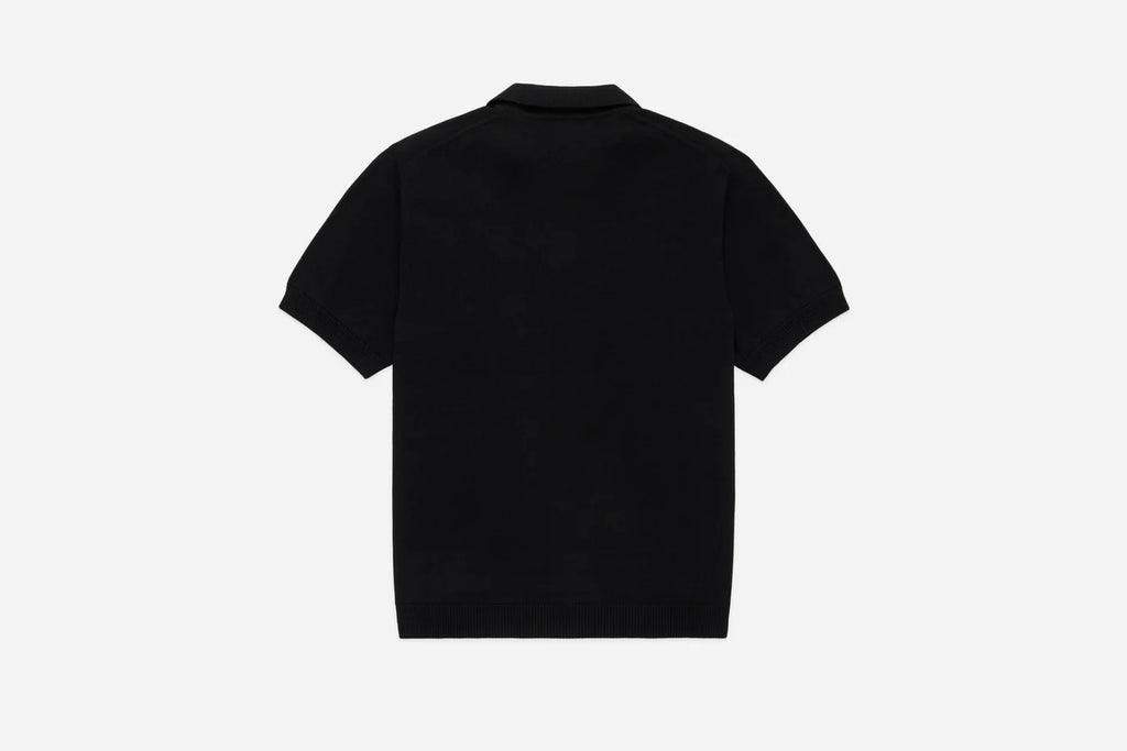 3sixteen Knit Polo - Black Pima Cotton